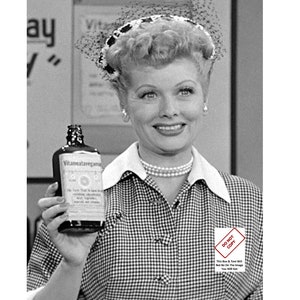 Lucille Ball in I Love Lucy vitameatavegamin TV Episode Photo Celebrity Print Poster 325C
