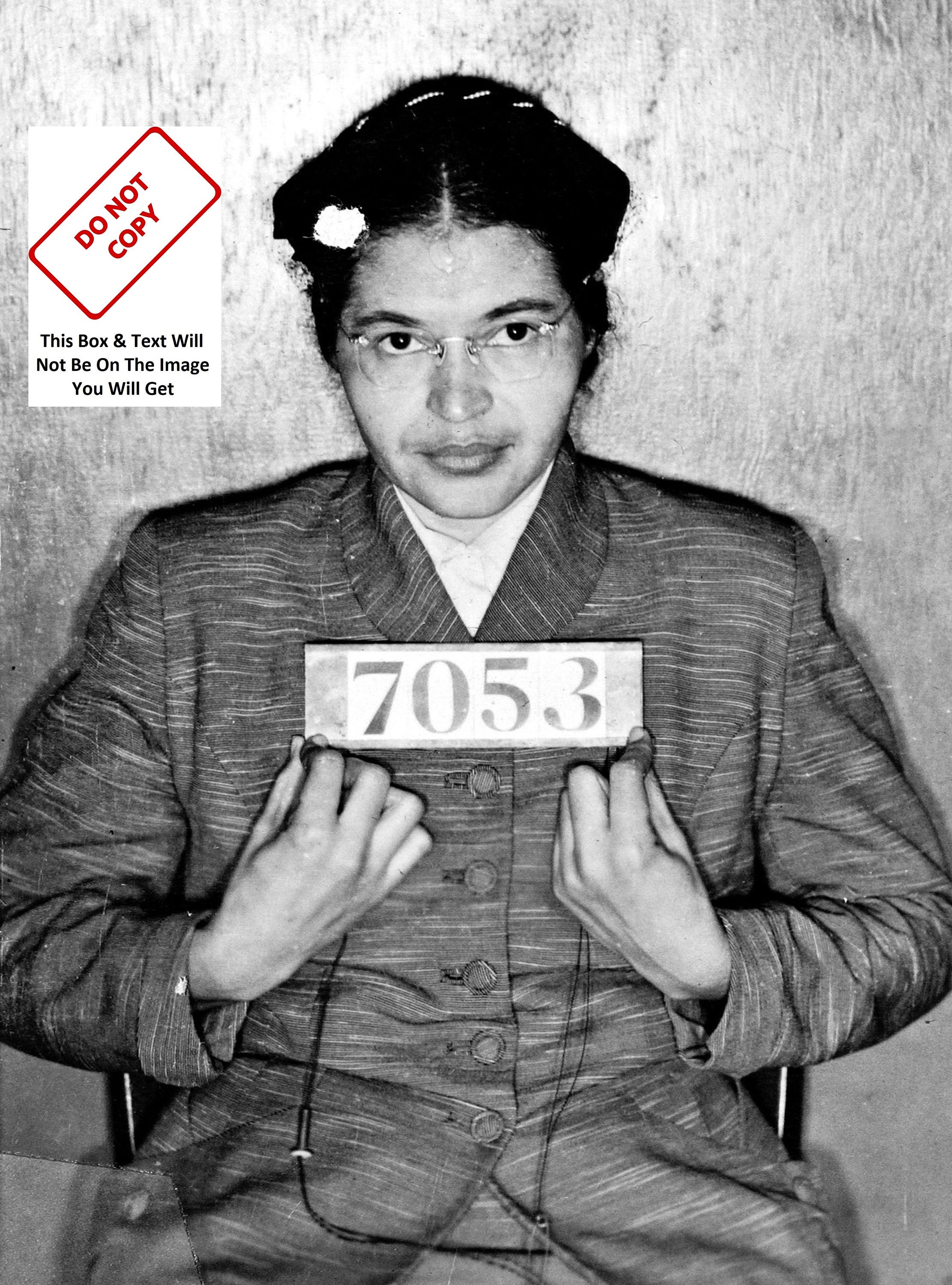 Rosa Parks Civil Rights Mugshot 1955 Police Arrest Vintage Etsy