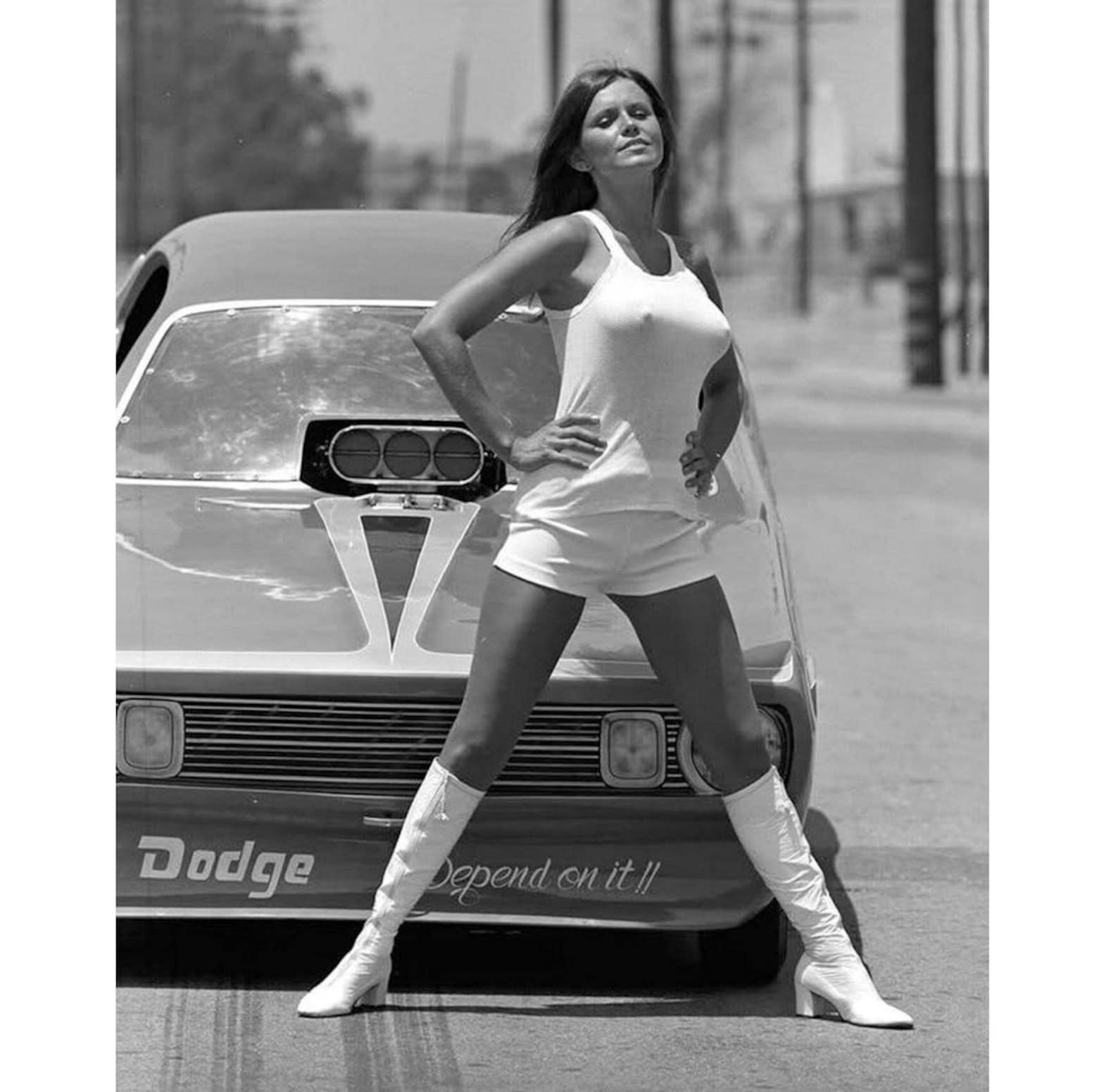 Barbara Roufs Sexy Pin up Drag Racing Busty Big Boobs Huge Etsy UK