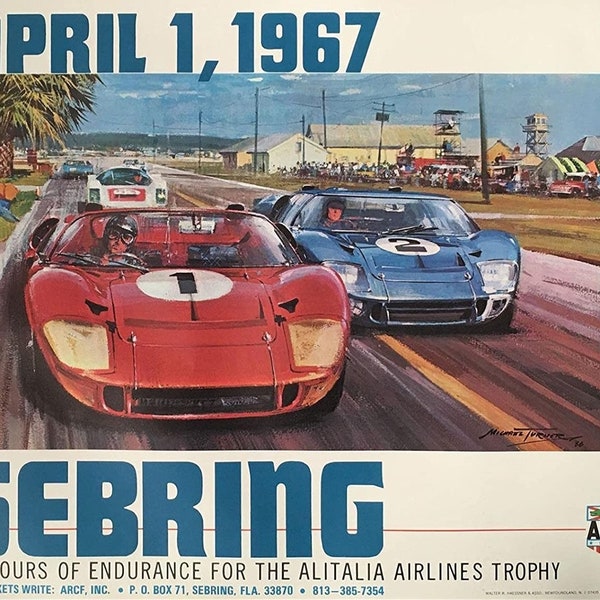 Vintage Race Poster - Etsy