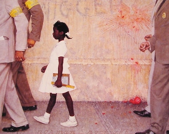 Ruby Bridges The Problem We All Live With Norman Rockwell Art Painting Rockwellian Realism Artist Photo Picture Print Photograph Poster 9664
