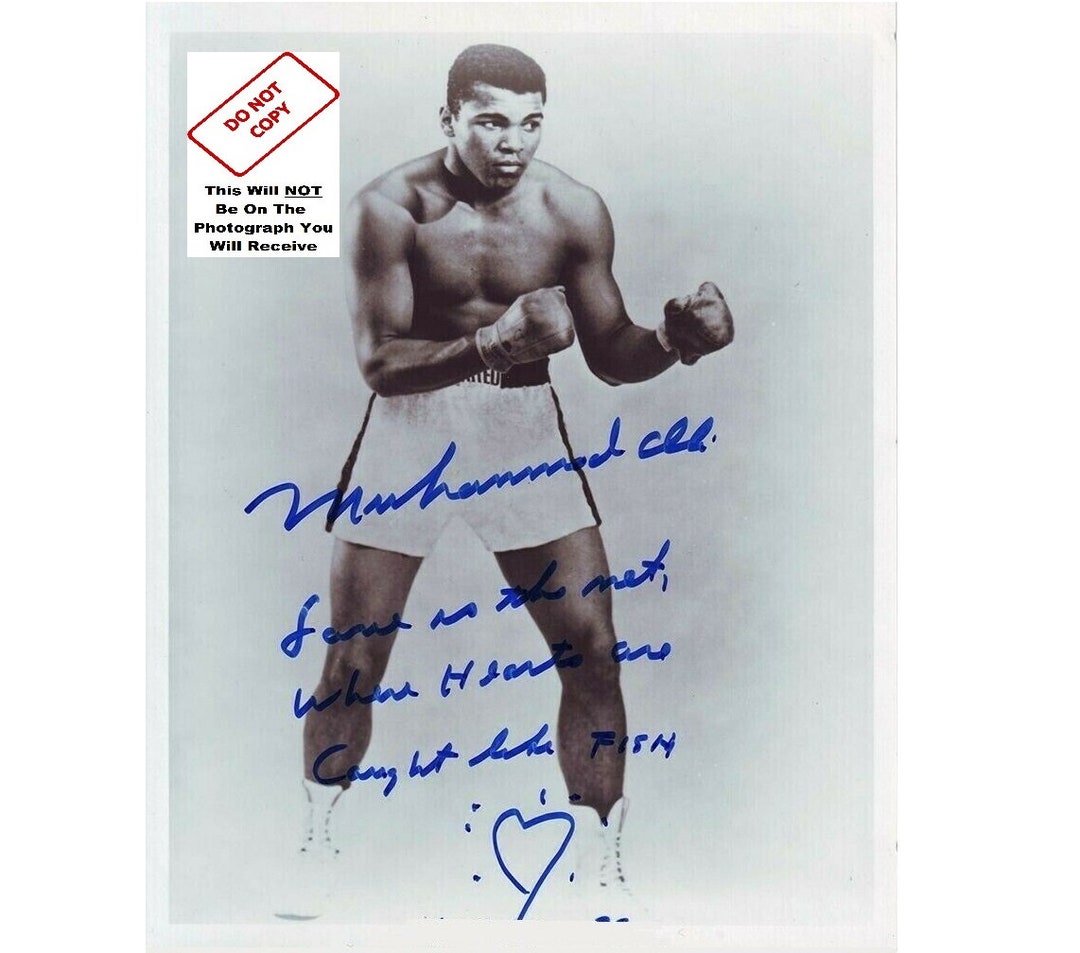 Muhammad Ali Autograph Signed Photo HOF Picture Muhammad Ali