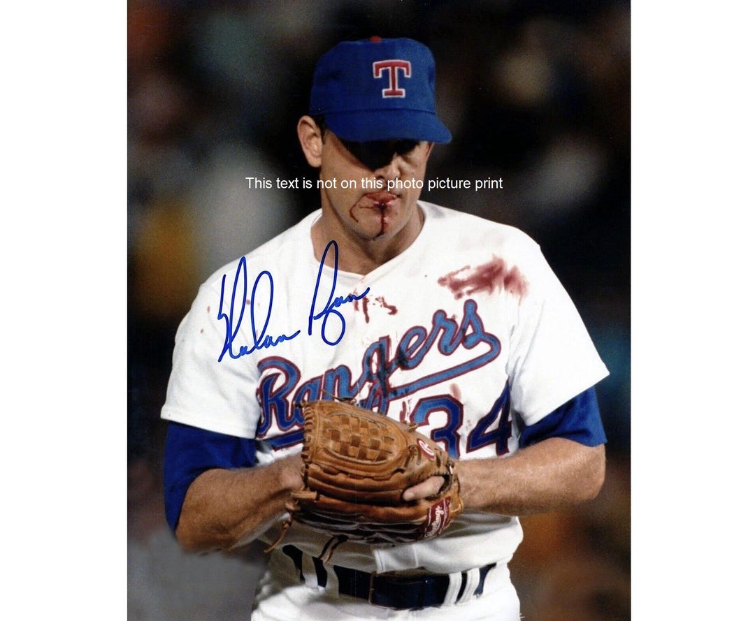 Nolan Ryan Autograph Signed Photo Nolan Ryan Autographed Photo Reprint ...