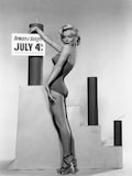 Marilyn Monroe 4th July Swimsuit Sexy Bikini Norma Jeane Dimaggio Celebrity Collectors Blonde Bombshell Vintage Photo Picture Print  7268