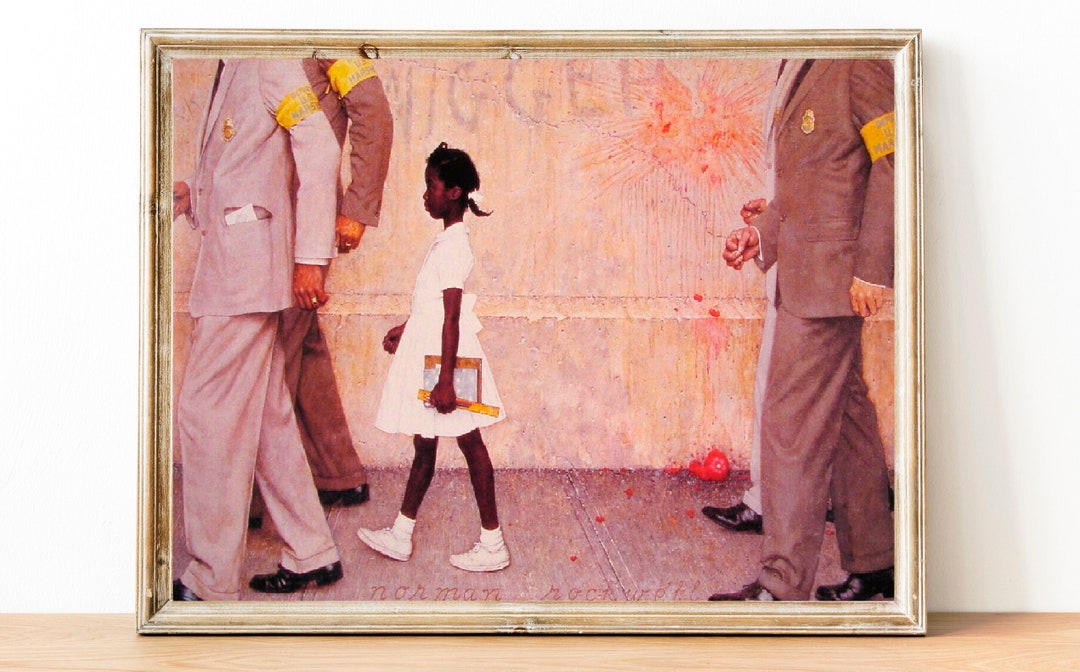 Ruby Bridges the Problem We All Live With Norman Rockwell Art Print Painting Rockwellian Realism