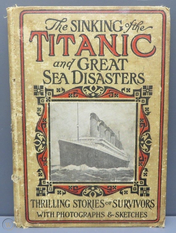Download Titanic Ship Shipwreck Books 14 Rare Vintage Collection Etsy