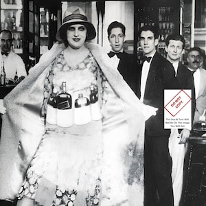 Costume femme gangster 1920 haut, jupe, bretelles et gants