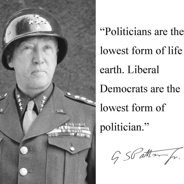 General George Patton Autograph Photo WW2 Quote Good Politicians WW2 Wartime Vintage Photo World War Two Print General Patton Photo Old 3211