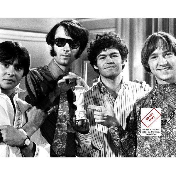 The Monkees Band 1960s Group Micky Dolenz,  Michael Nesmith, Peter Tork,  Davy Jones, Tv Show Cult Photo Picture 52C