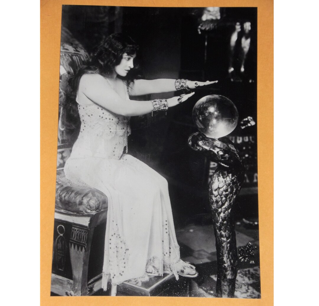 Gypsy Fortune Teller Crystal Ball Gypsies Parlor Vintage Photo Etsy