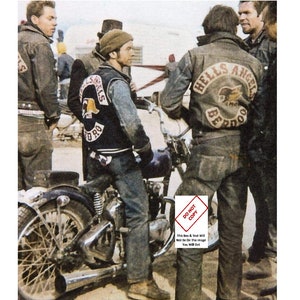 Hells Angels Gang Berdoo Bikers Biker Gang Harley Davidson - Etsy