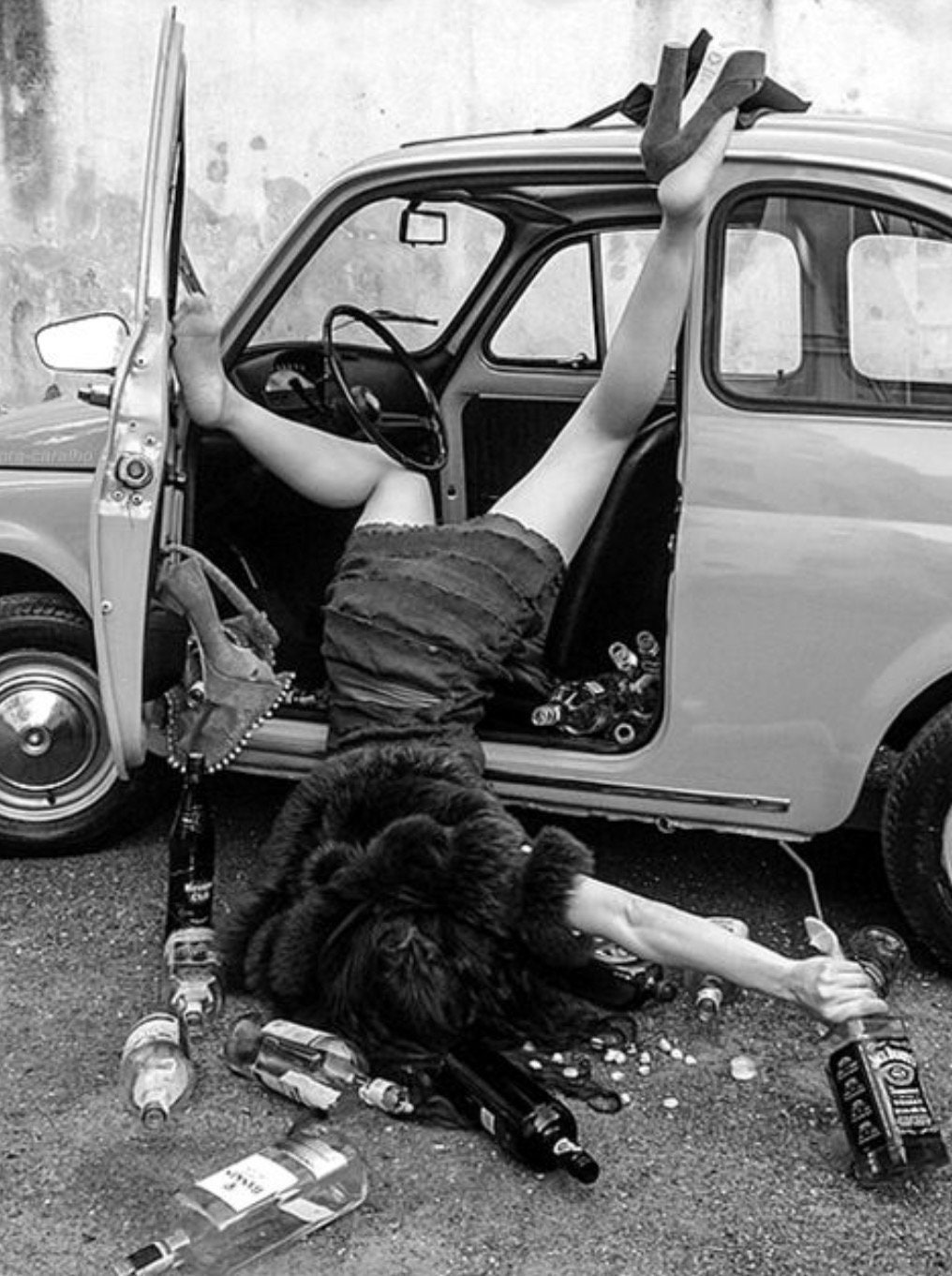 Wasted Drunk Girl Drinking Booze Flapper Girl Vintage Photo Etsy