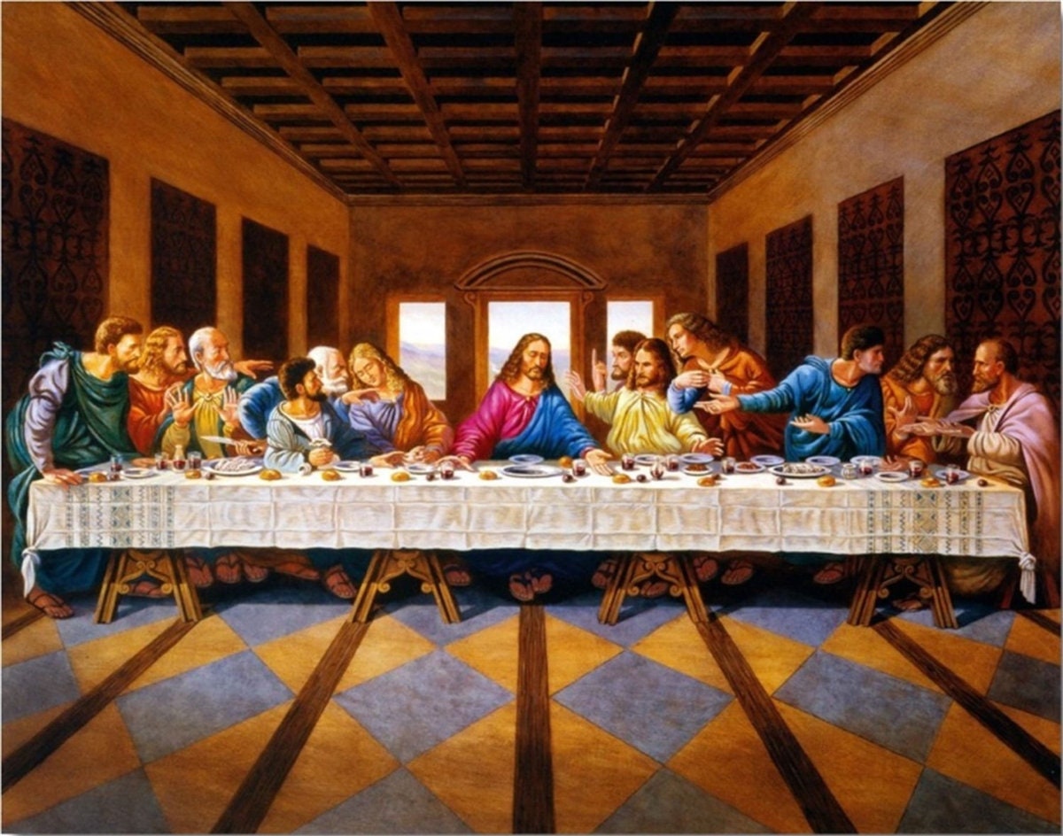 Jesus Christ Last Supper Disciples Religious Black Art Picture - Etsy