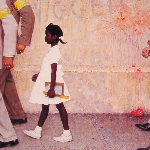 Ruby Bridges The Problem We All Live With Norman Rockwell Art Painting Print Rockwellian Realism Artist Picture Poster Photograph Photo 9664