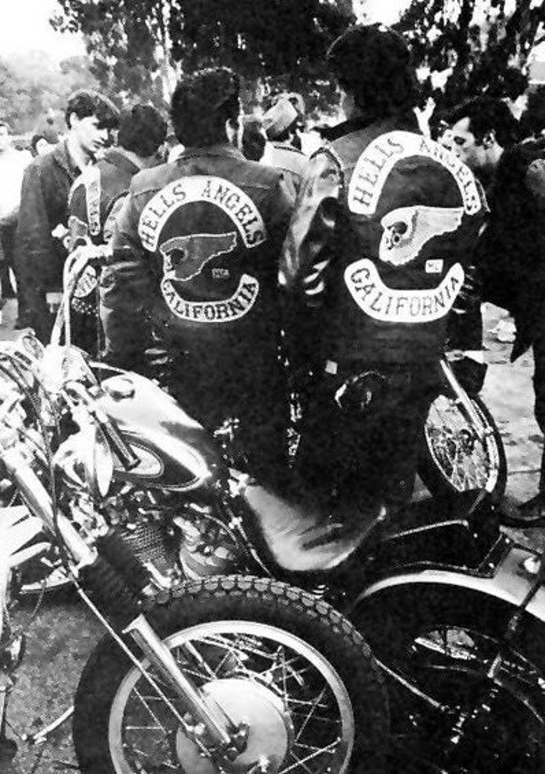 Hells Angels Biker Gang Boss Harley Davidson Motorcycle Leader | Etsy