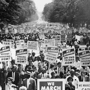CIVIL RIGHTS March Selma to Montgomery Black History Glossy 8x10 5x7 4x6 Vintage Photo Poster Print 9960