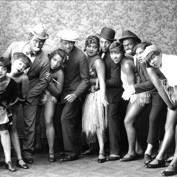 African American Art, Harlem, NY, Vintage, Photo, 1920s, Black History, Civil Rights, African American, Print, Jazz Era, Dance Group A501