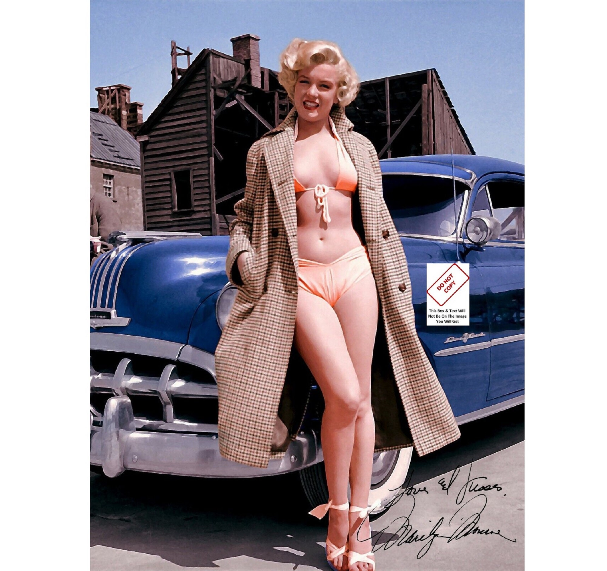 Marilyn Monroe 1951 Naked Bikini Signed Autograph Signature 5X7 8x10 Photo  Reprint Picture Poster Print A142 - Etsy New Zealand