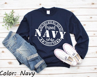 navy wife sweatshirt