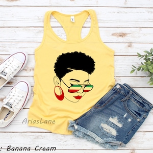 African American Tank Top,Feminist Tank,Black Women Tank,Caribbean Shirt,Rastafarian,Black American,Reggae Shirt,Africa Clothing For Women