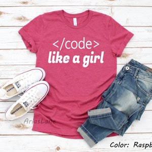 Code Like A Girl Shirt,software Engineer,computer Engineer,engineer ...