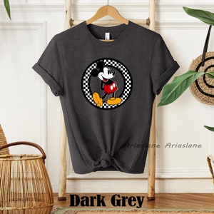 Checkered Vintage Mickey Mouse Shirt,Retro Mickey Mouse Shirt,Disney Mickey Mouse,Disney Shirts for Family,Matching Disney Vacation Shirts