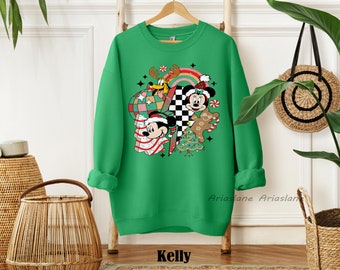 Retro Disney Christmas Sweatshirt,Santa Claus Mickey Mouse,Christmas Disney,Matching Disney Christmas Shirts,Mickeys Very Merry Christmas