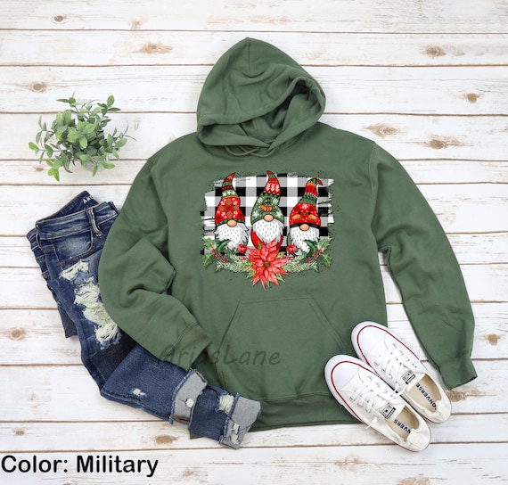 Gnomes Buffalo Plaid Christmas Hoodie men Christmas Hoodie womens Christmas Hoodie santa Claus Hoodie funny Christmas Hoodie gnomes Hoodie Etsy UK