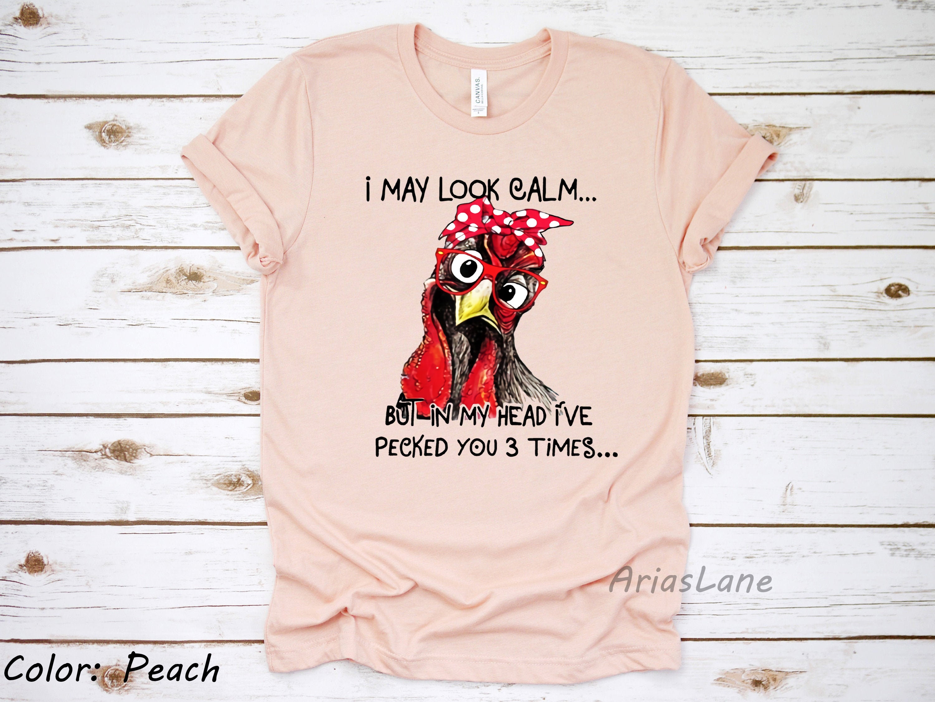 I May Look Calm but in My Head I've Pecked You 3 Times | Etsy