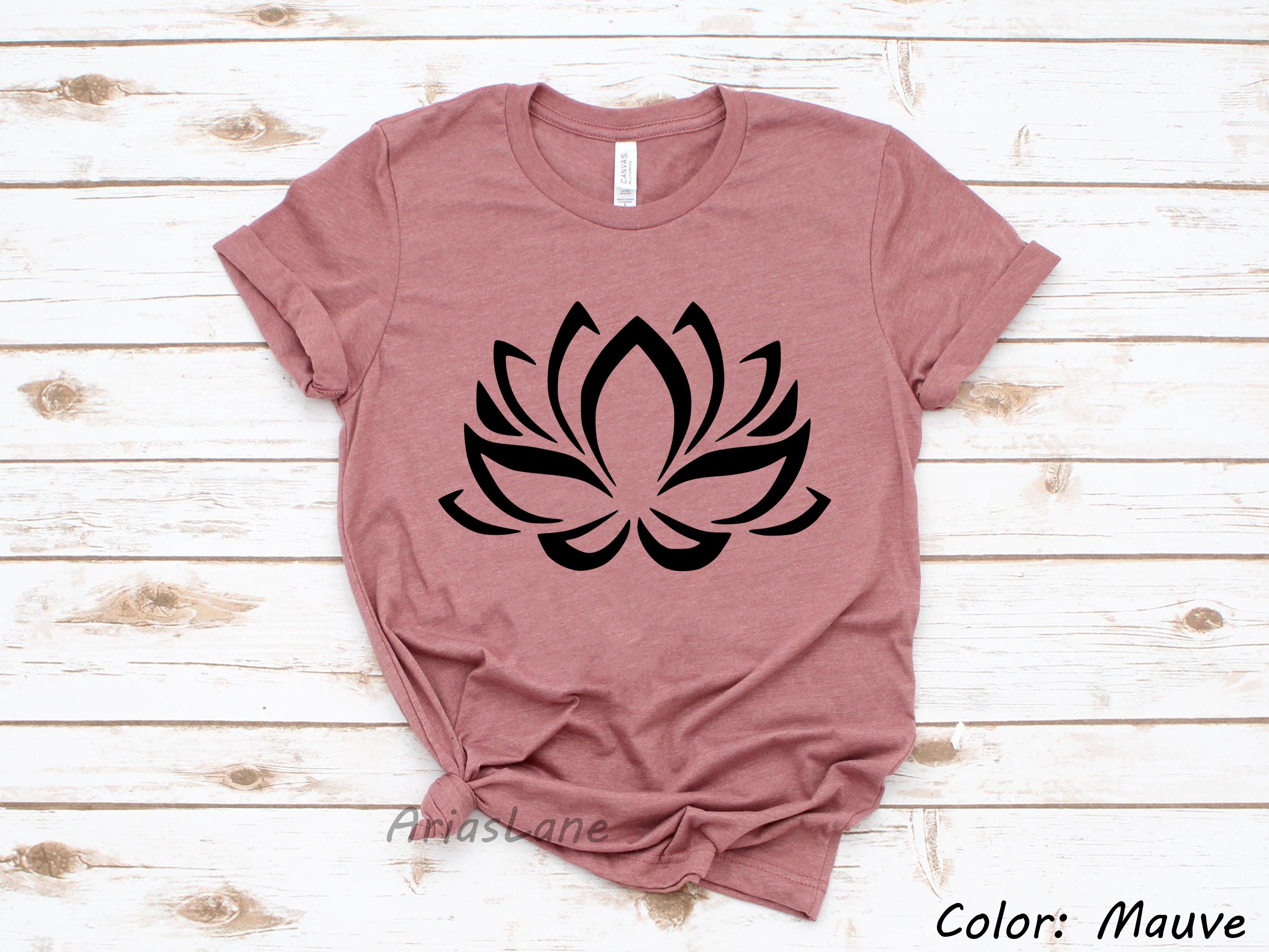 Lotus Flower Shirt Yoga ClothesYoga GiftsDon't Hate | Etsy