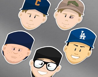 The Sandlot - Full Set - Bacyard Baseball Vinyl Decals