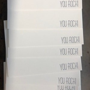 You Rock, carte typographique