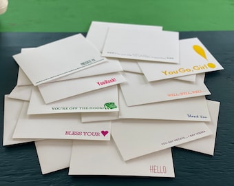 Letterpress, custom stationery, personalized note cards