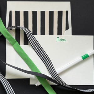 Custom, letterpress stationery, personalized, envelope liner
