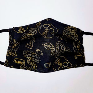 Skulls and Snakes Reusable Mask