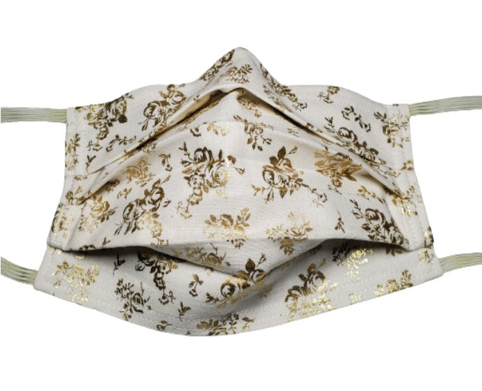 Metallic Roses Reusable Adjustable Face Mask With Nose Pinch Etsy