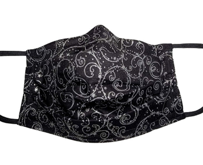 Metallic Swirls Mask Adjustable Face Mask With Nose Pinch Wire Etsy