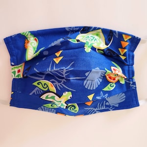 Masque réutilisable blue hawaiian de tortues
