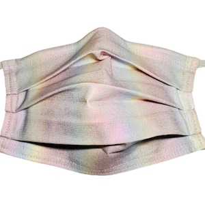 Rainbow Hologram Mask Reusable Adjustable Face Mask with Nose Pinch Wire and Filter Compartment