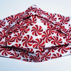 Peppermint Candies Christmas Reusable Mask
