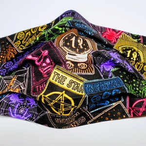 Cartes de tarot électriques Masque réutilisable