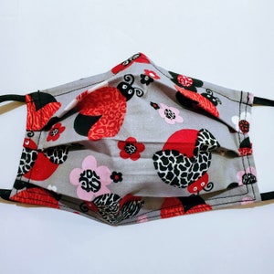 Gray Lady Bug Reusable Mask