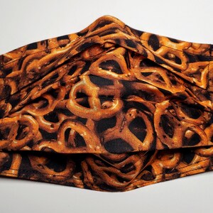 Salty Pretzels Reusable Adjustable Face Mask
