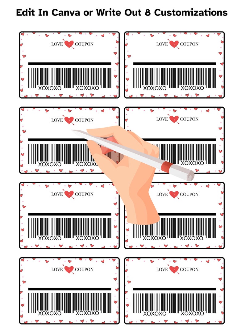 48 Love Coupons, Valentines Day, Printable Coupons, Coupon Book ...