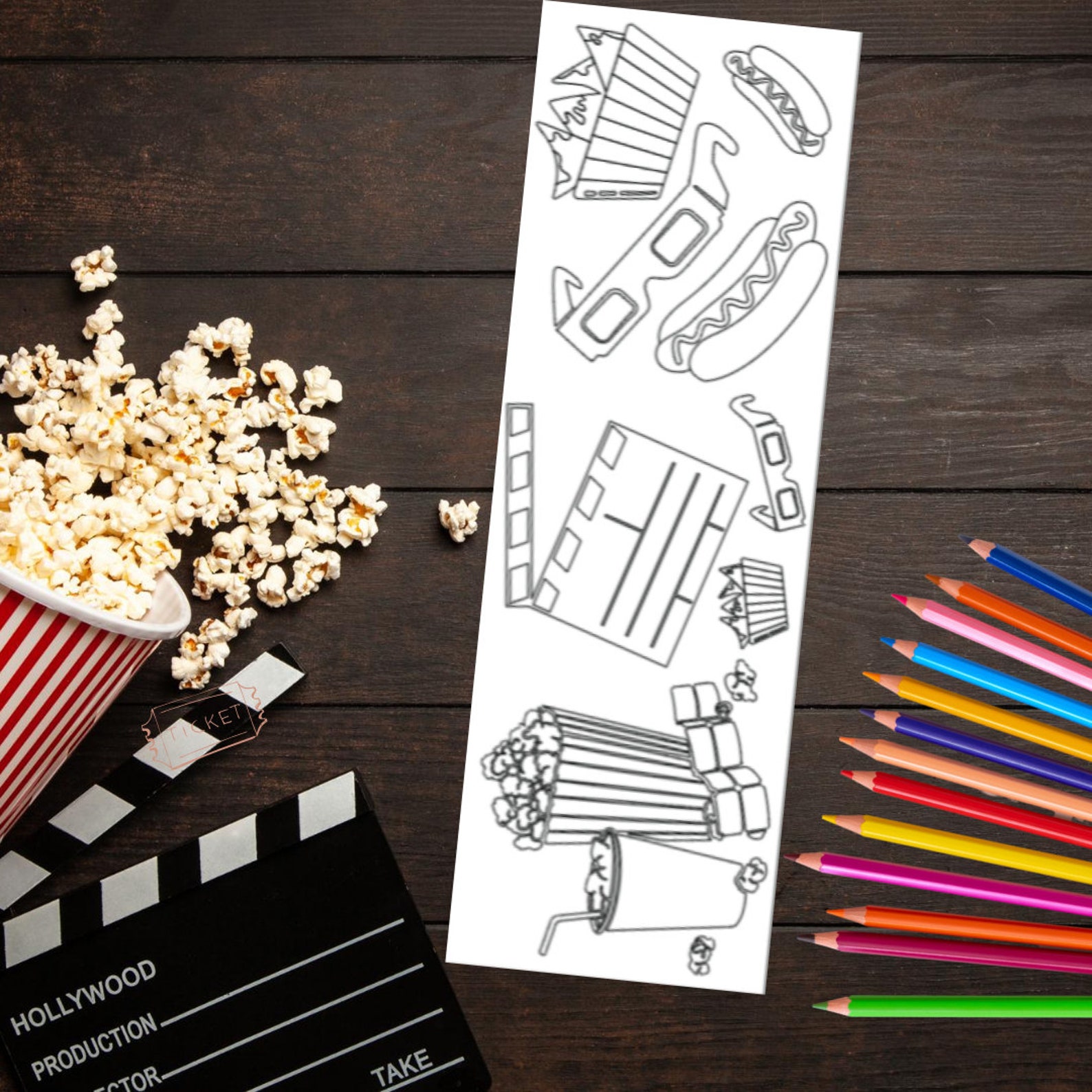 Original Movie Coloring Bookmarks | Coloring Bookmarks | Movie Time ...