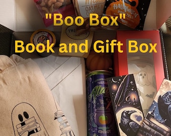 Bookish Boo Box – Spooky Mystery Book Gift Set for Readers | Candle, Tumbler, Tote, Snacks & Cozy Fall Treats | Perfect Halloween Gift