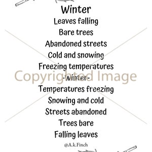 Winter Poem, poetry, poster, Christmas, trees, palindrome