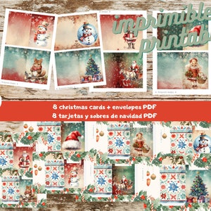 Tarjetas y sobres de navidad