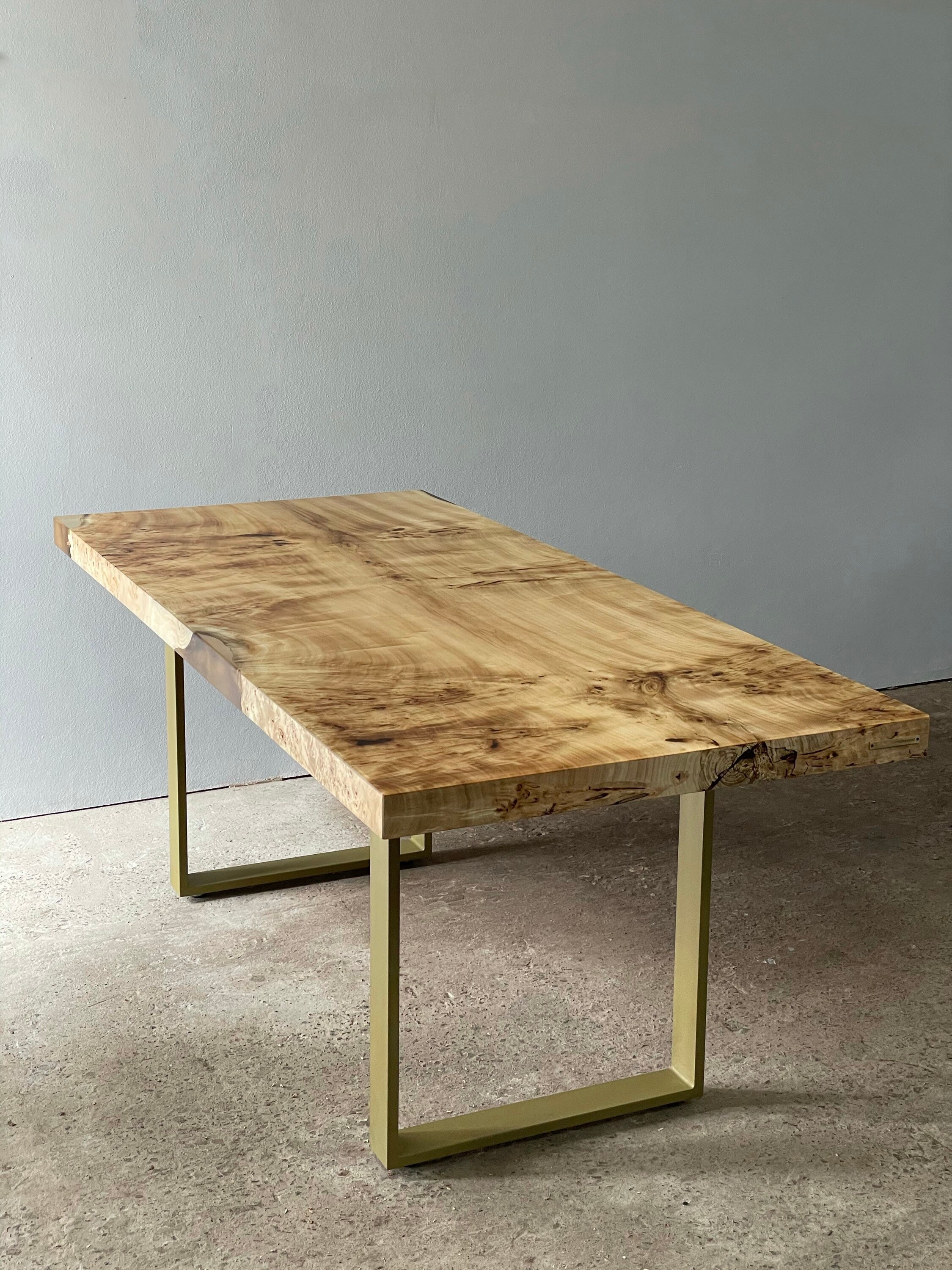 TO ORDER. dining burl poplar table. burl poplar table with Etsy