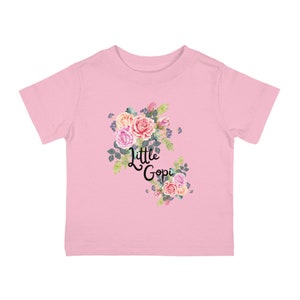 Little Gopi Infant Cotton Jersey Tee | Baby Clothing | For Little Girls | Vrindavan | Mayapur | Hare Krishna | India